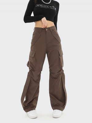 Pantalon Cargo Aelfric Eden Plissé Multi Pocket Cafe | VPK-03031687